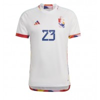 Camiseta Bélgica Michy Batshuayi #23 Segunda Equipación Replica Mundial 2022 mangas cortas
